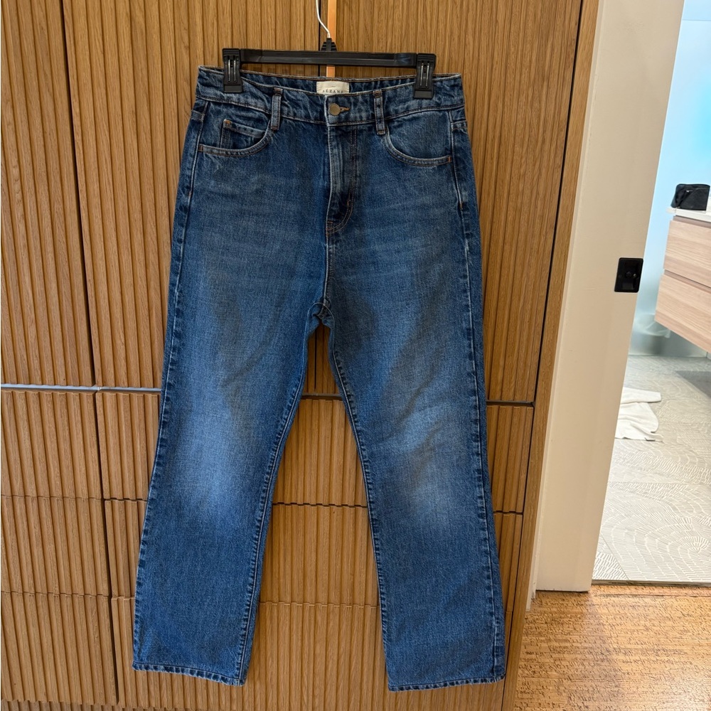 Sezane Blue Straight Leg Women's Jeans